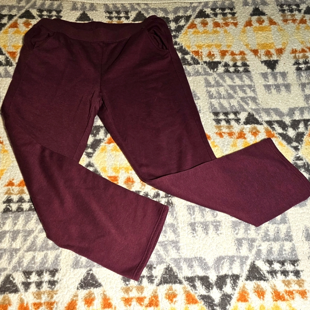 Athletic Works Joggers Burgundy Women's Size Large 12-14